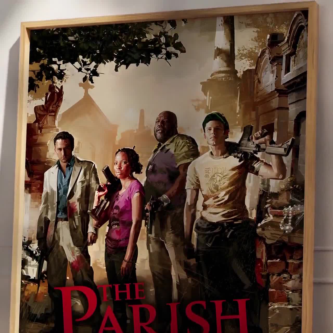 Left 4 Dead 2 Poster | the Parish Campaign Art | Zombie Apocalypse